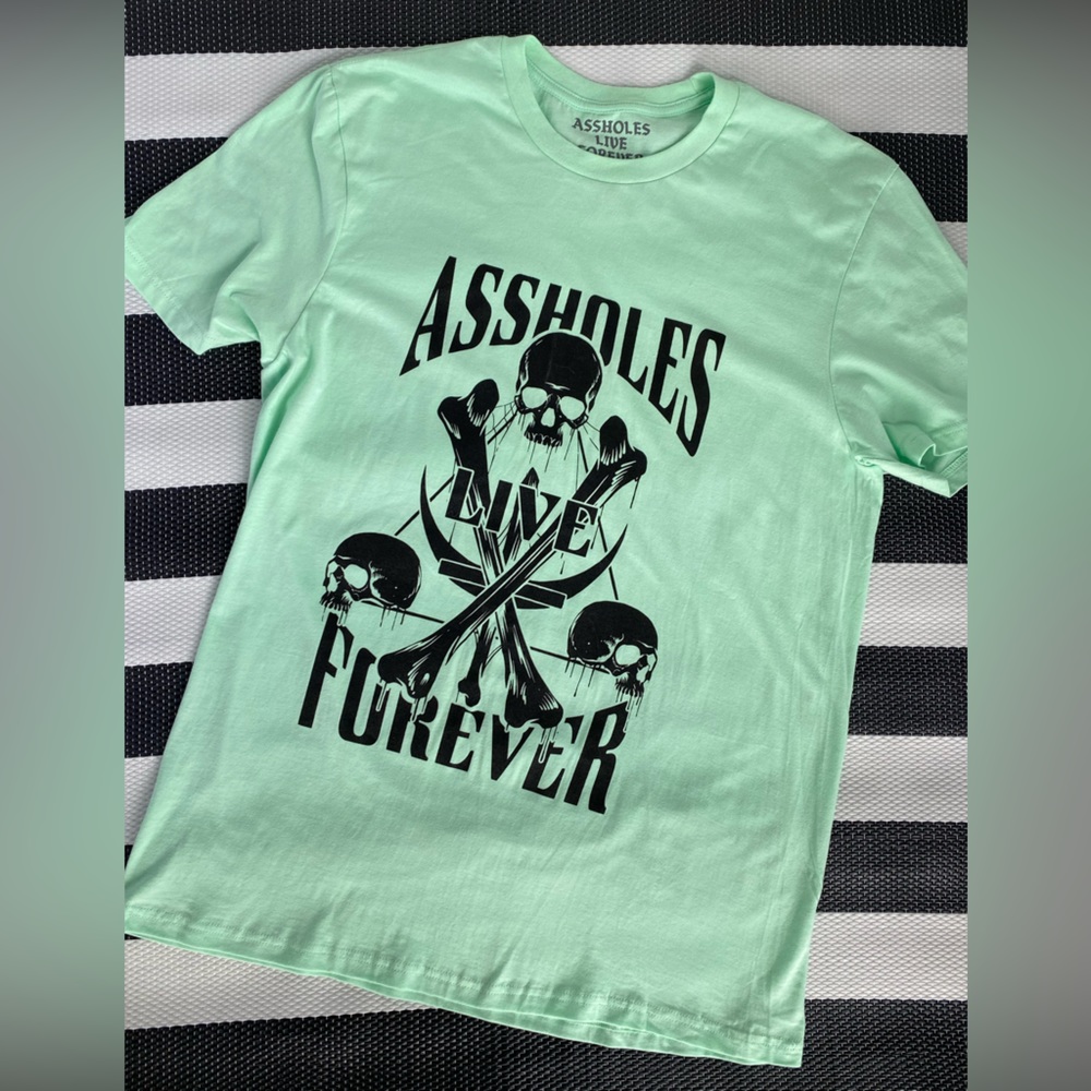 NEW A**holes Live Forever Linda Finegold Tshirt LARGE